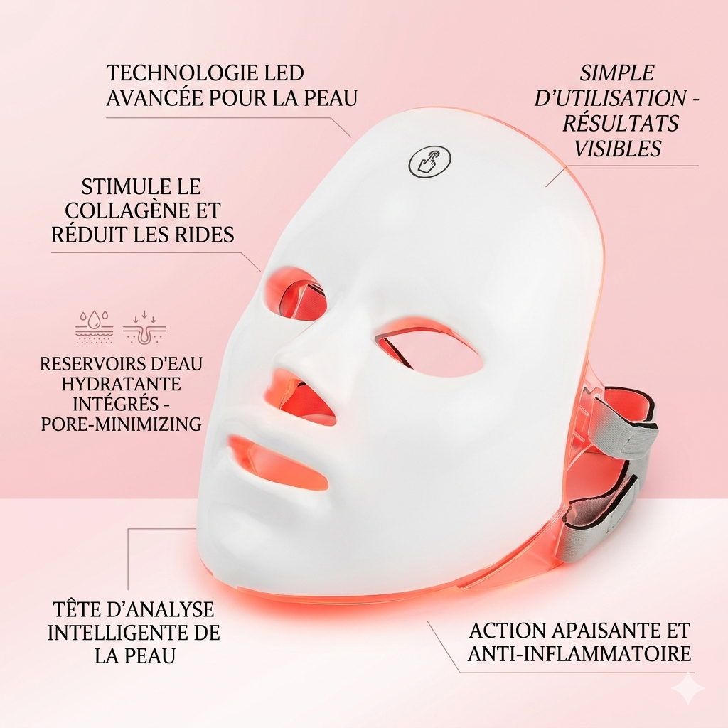 Nouvelle technologie : Masque LED de soin du visage