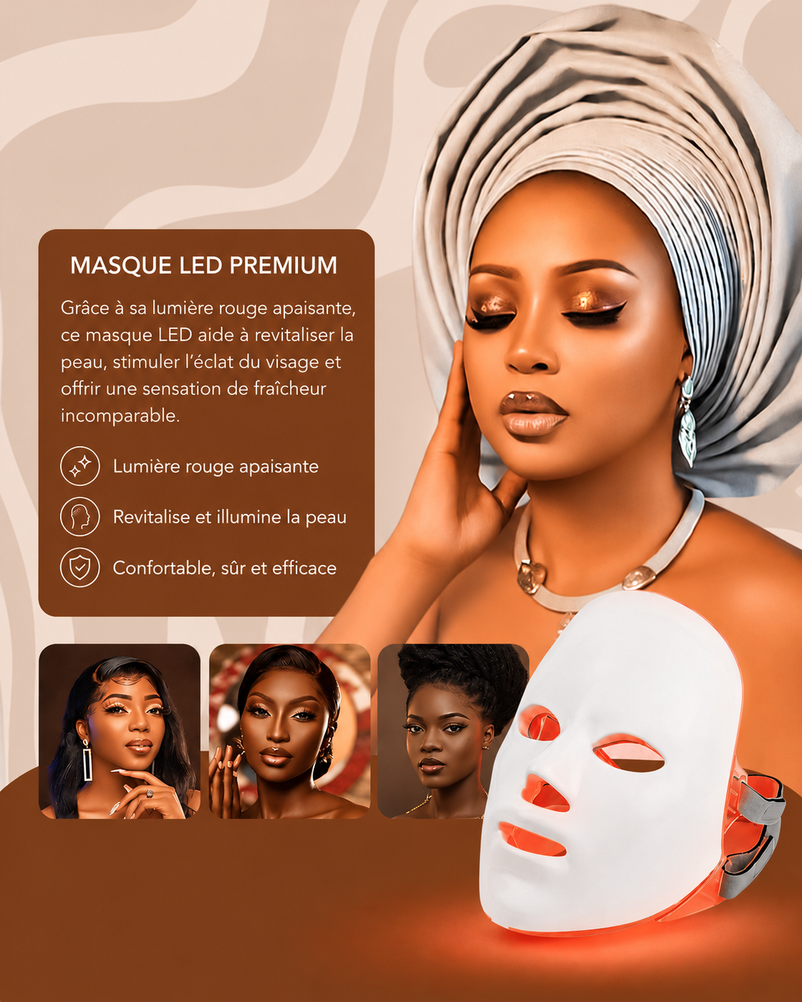 Nouvelle technologie : Masque LED de soin du visage